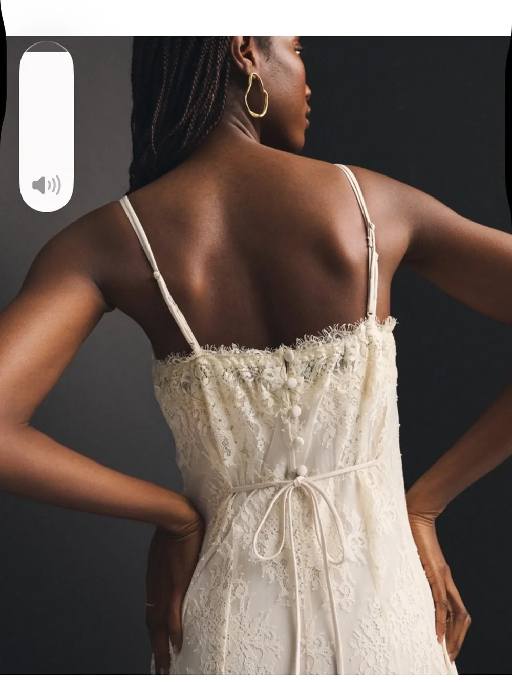 Abercrombie & Fitch Cream Lace Maxi Dress